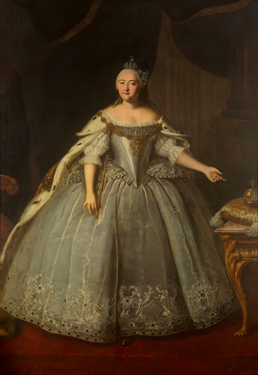 Ivan Visniakov. Retrato de Isabel Petrovna (1743)