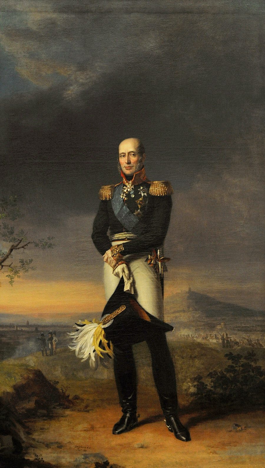 Mikhail B. Barclay de Tolly (1761-1818). Marechal de campo russo e Ministro da Guerra. Retrato de George Dawe (1781-1829), 1829. Museu Hermitage, São Petersburgo