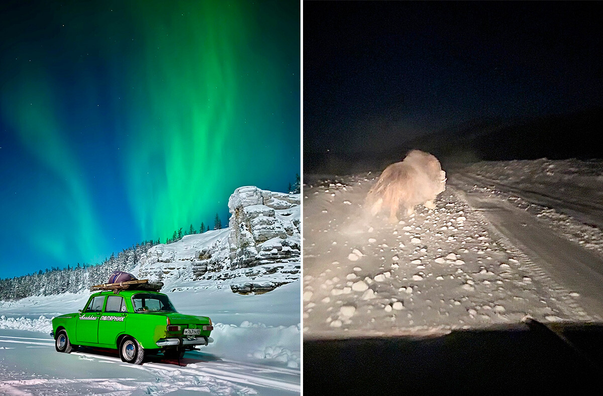 Ces Russes ont parcouru les routes de glace du Grand Nord en voiture soviétique