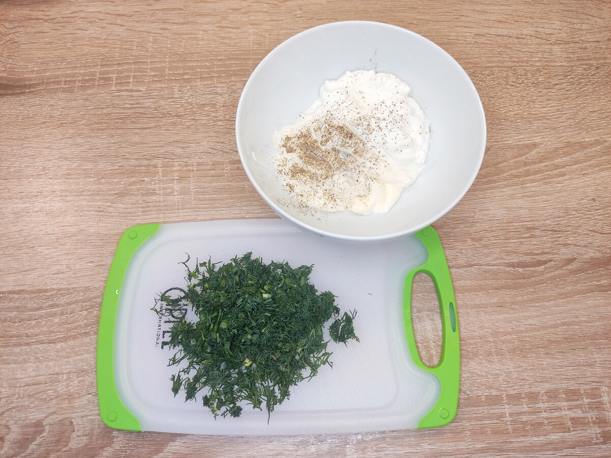 Recette de la salade russe «Clairière aux champignons»