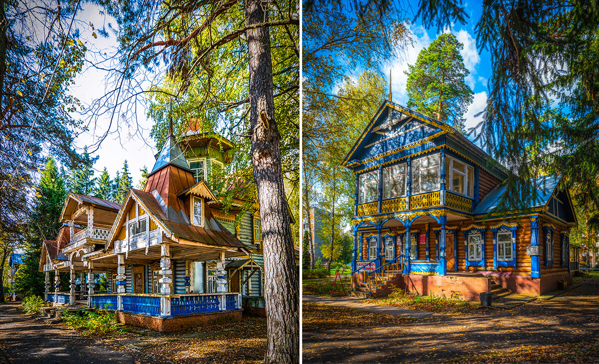 Left: House of Zhuravlev; right: house of Ashanin