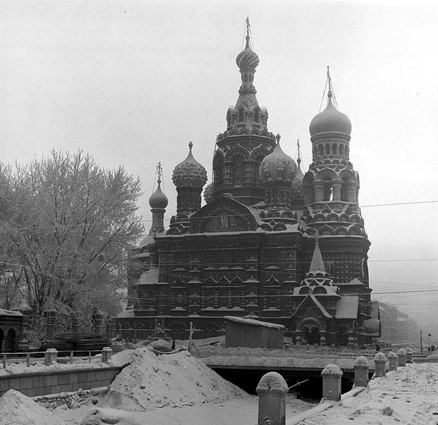 Храм Спаса на Крови во время войны