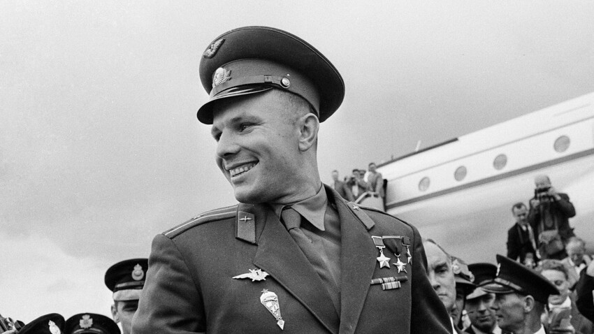 Gagarin em visita à Grã-Bretanha, 1961.