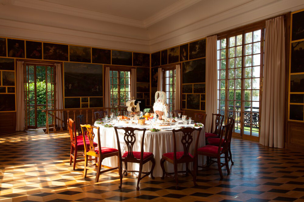 The upper floor of the Hermitage pavilion