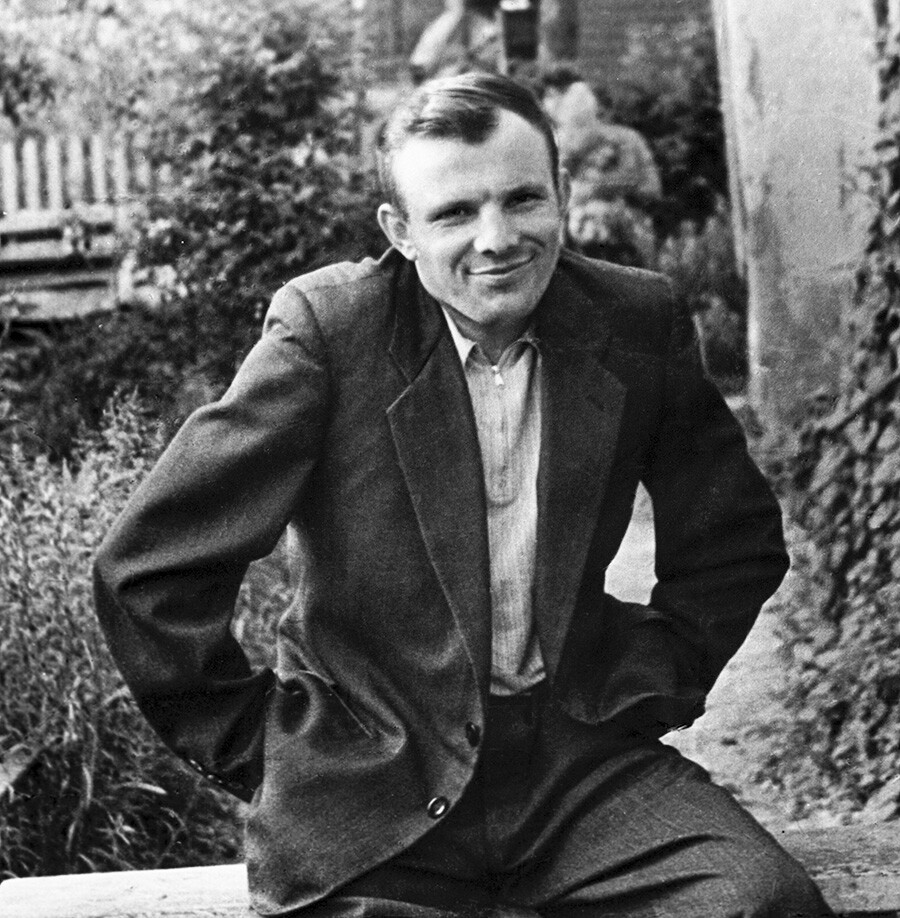 Pilot kozmonavt Jurij Gagarin v svojem rojstnem mestu Gžatsk (zdaj Gagarin)