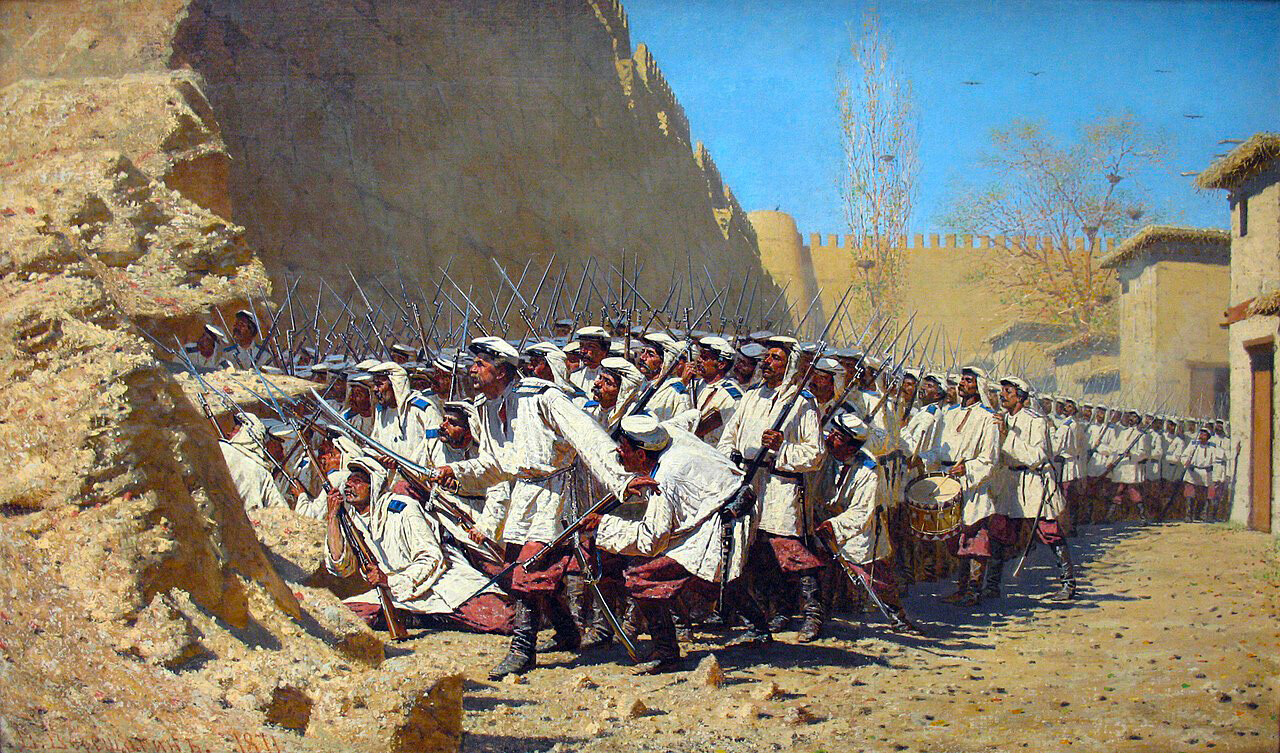 Vasily Vereshchagin, ‘Russian troops storming the city’ (an episode of the period of the Russian conquest of Central Asia in the second half of the XIX century).