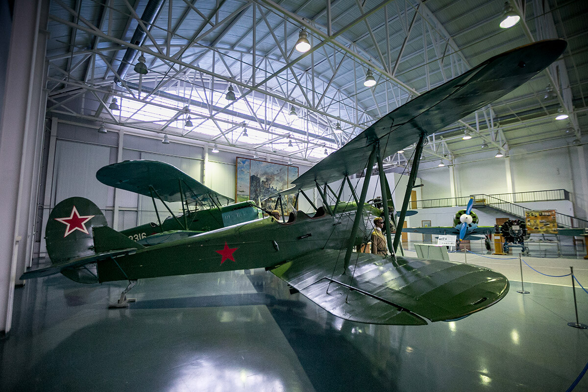 Exposiciones del Museo Central de las Fuerzas Aéreas de Rusia en Mónino.