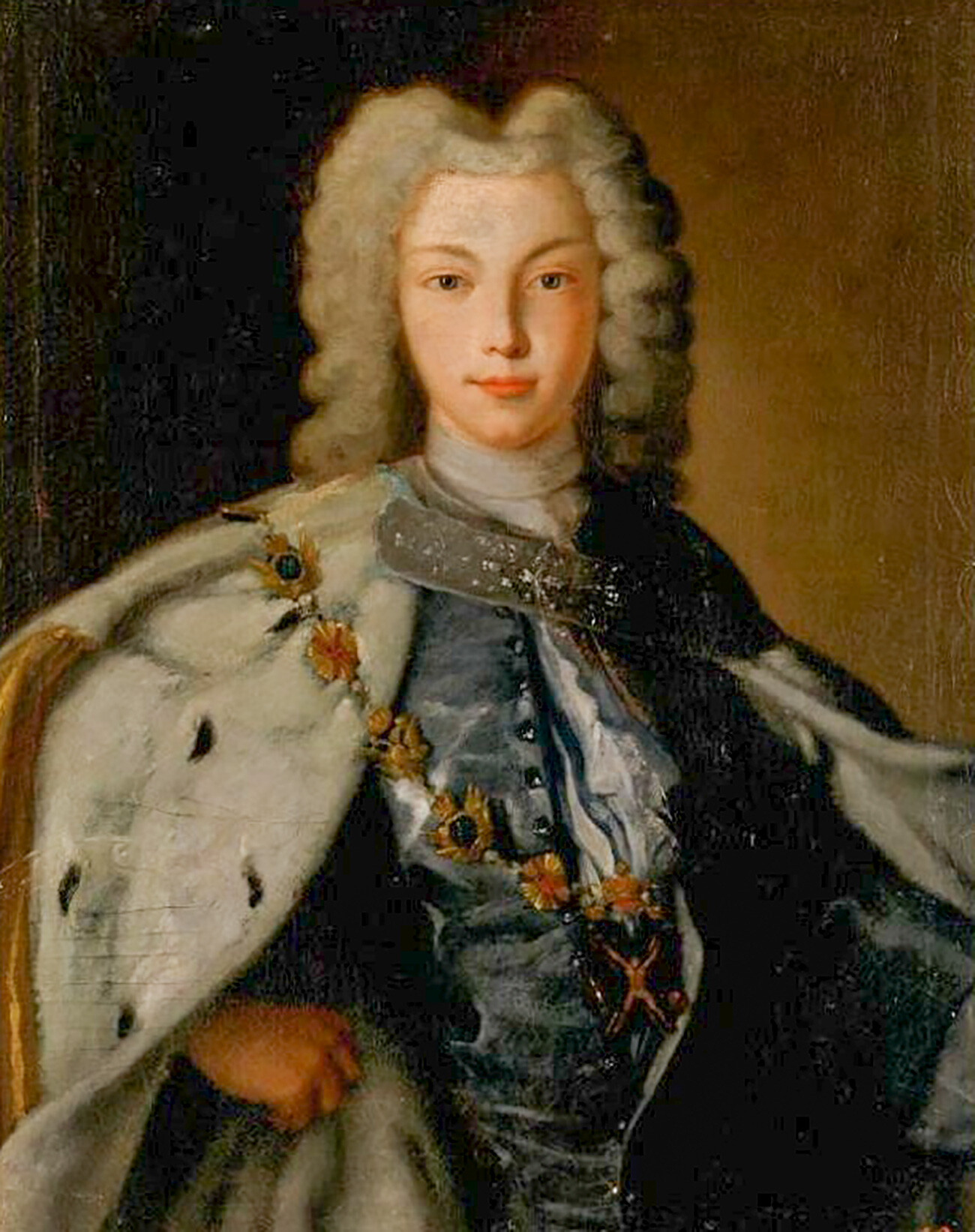 Портрет императора Петра II, непознати сликар, уље на платну.