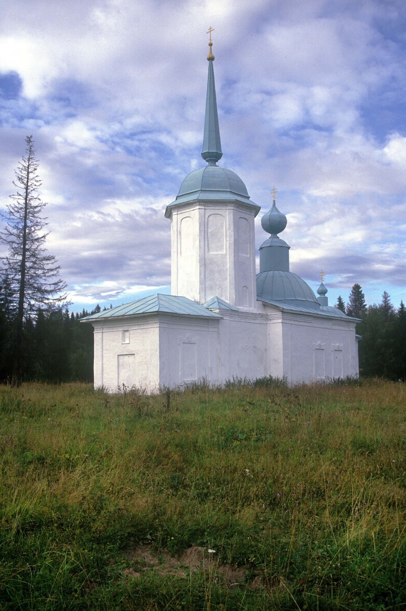 Church of All Saints (1815-17), southwest view. August 14, 2000