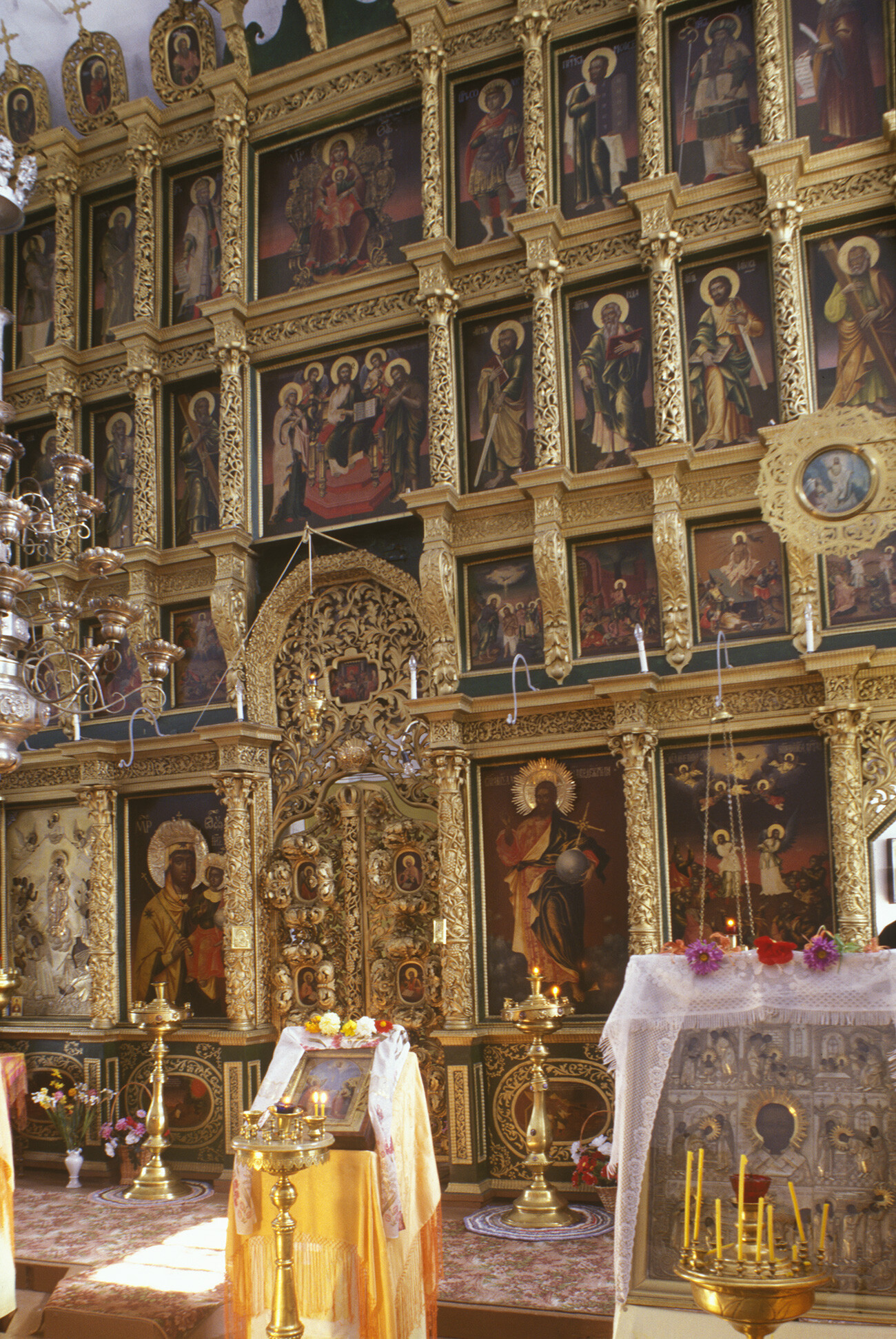 Church of St. John the Divine. Interior, icon screen. August 13, 2000