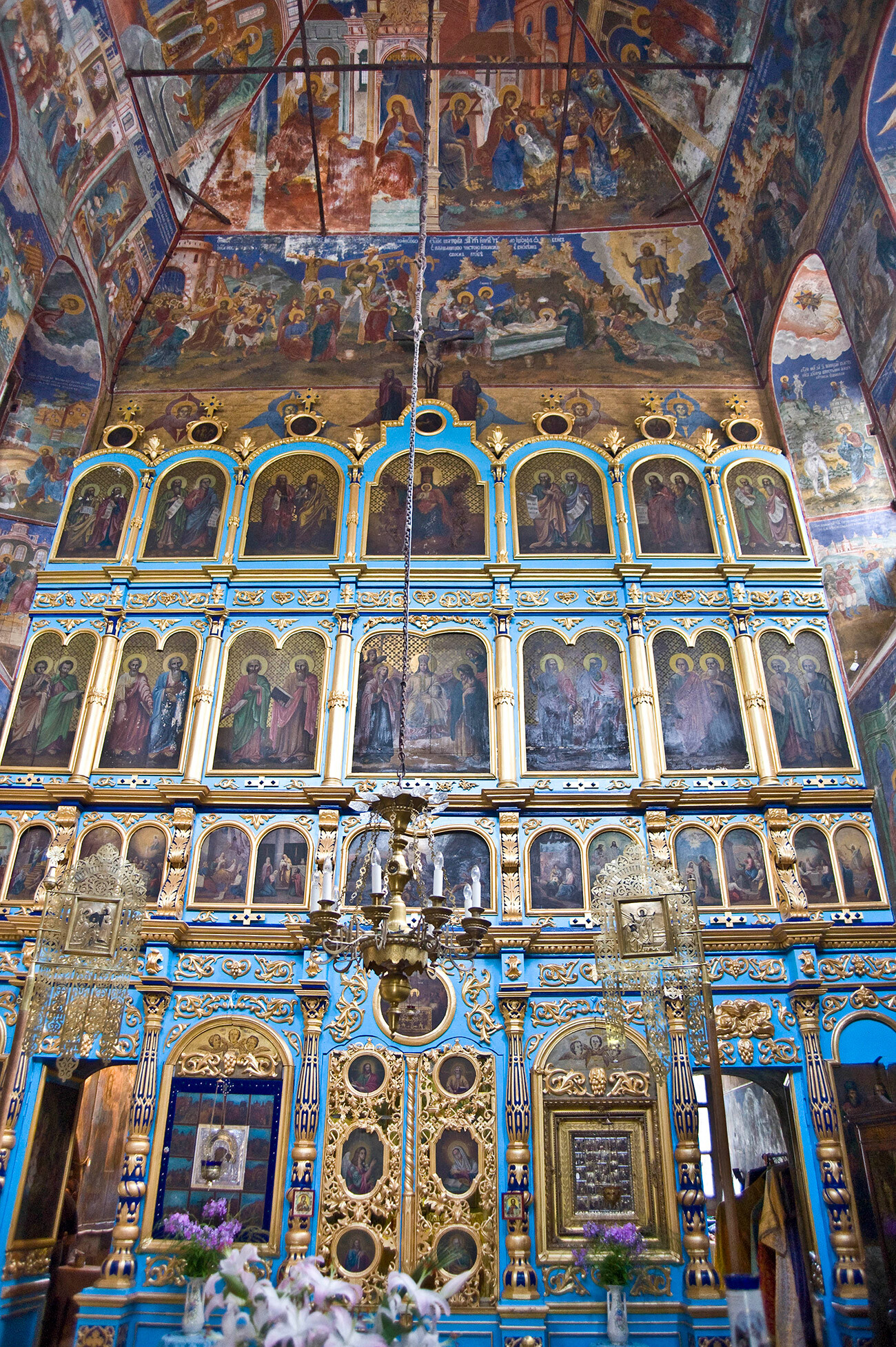 Iglesia del Icono de la Virgen de Kazán (1694). Pantalla del icono. 7 de agosto de 2009