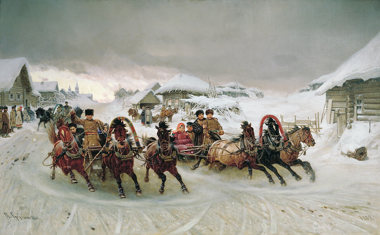 Петр Грузинский. Масленица (1889)