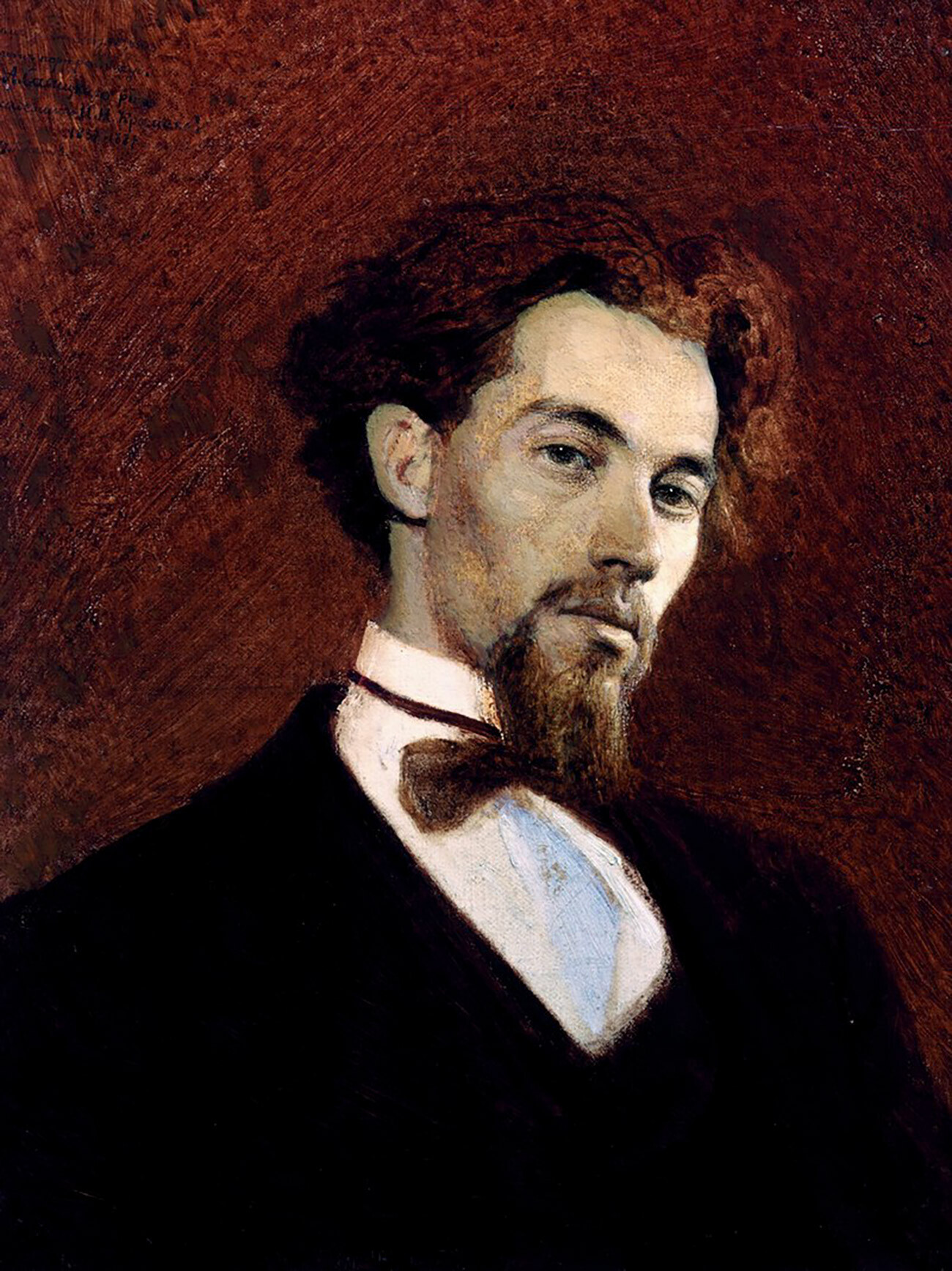 Retrato do artista K.A. Savítski. Feito por Ivan Kramskoi, 1871

