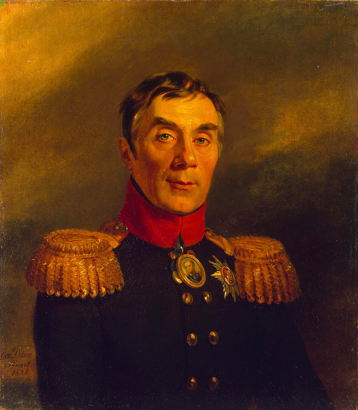 Джордж Доу и мастерская. Портрет графа А. А. Аракчеева. 1824