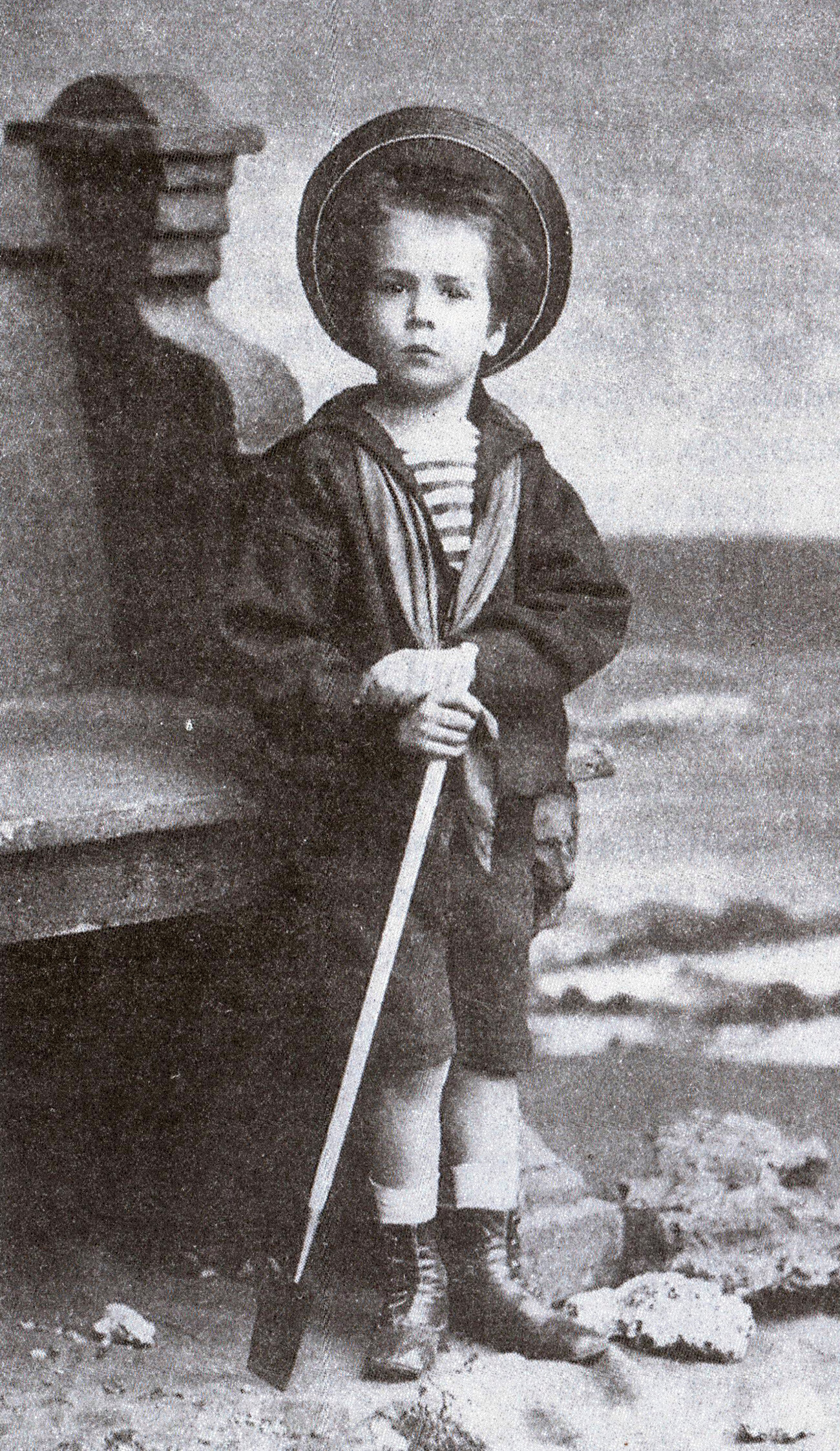 Nicolau Alexandrovitch (mais tarde imperador Nicolau 2º) aos cinco anos de idade.
