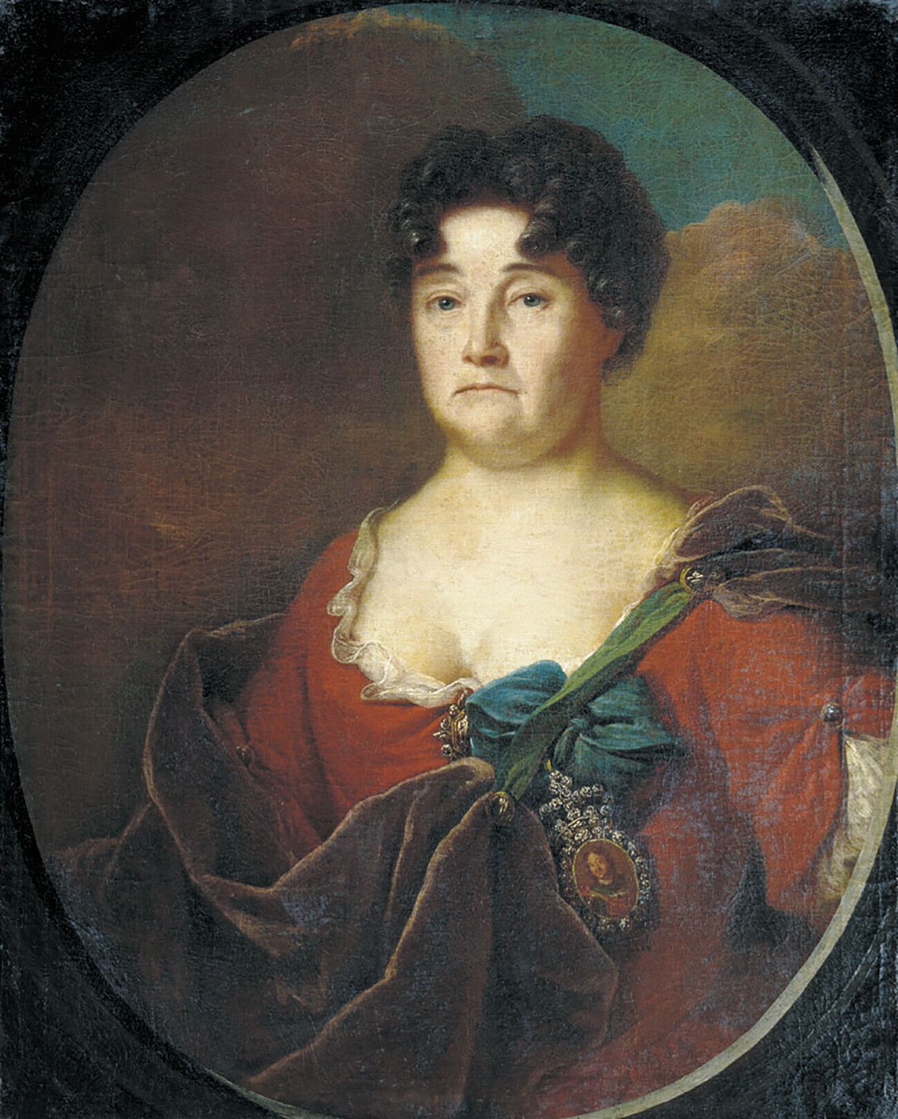 Retrato de Anastassia Golítsina (1665-1729). Andrei Matvéiev, 1728

