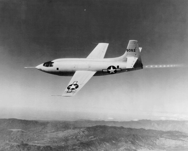 X-1 en vuelo