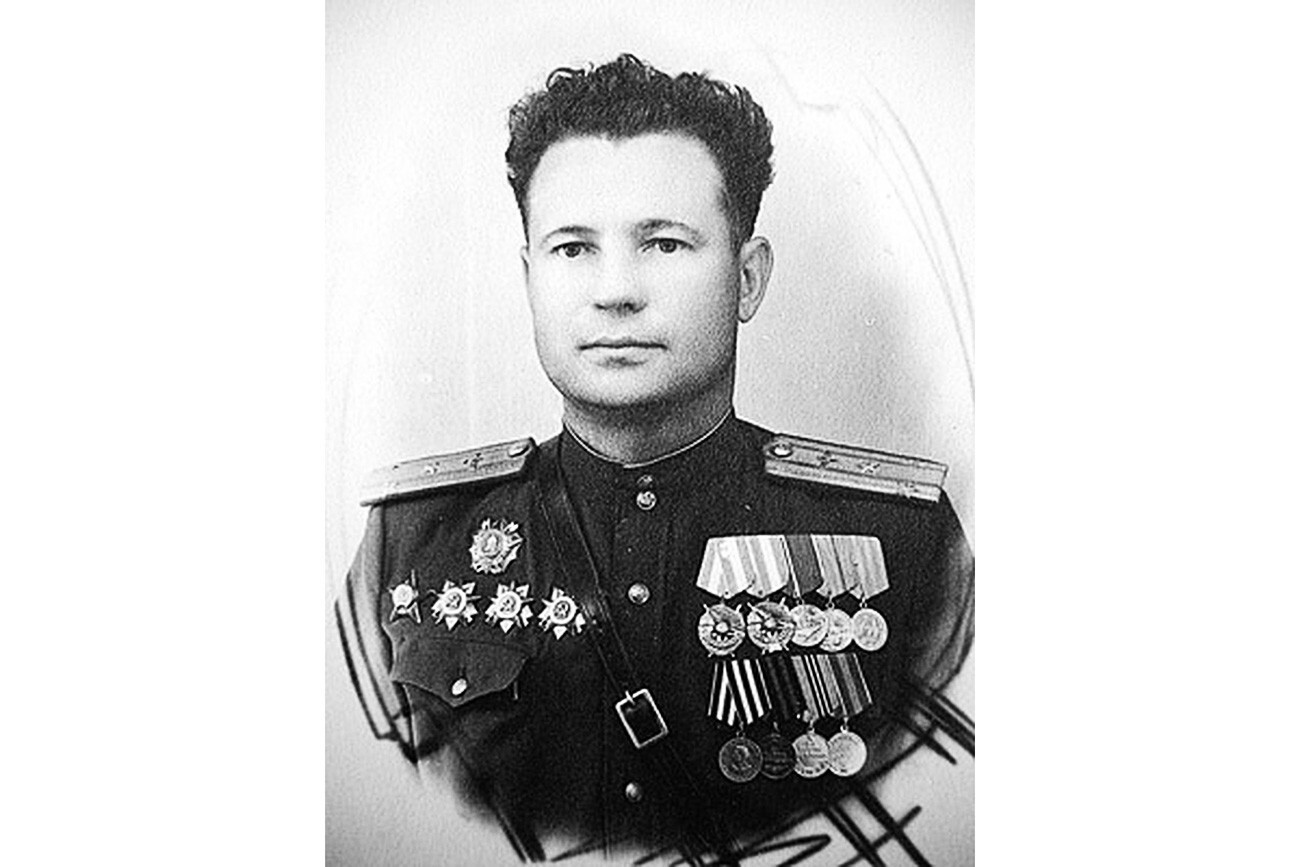 Piloto soviético Iván Fiódorov.