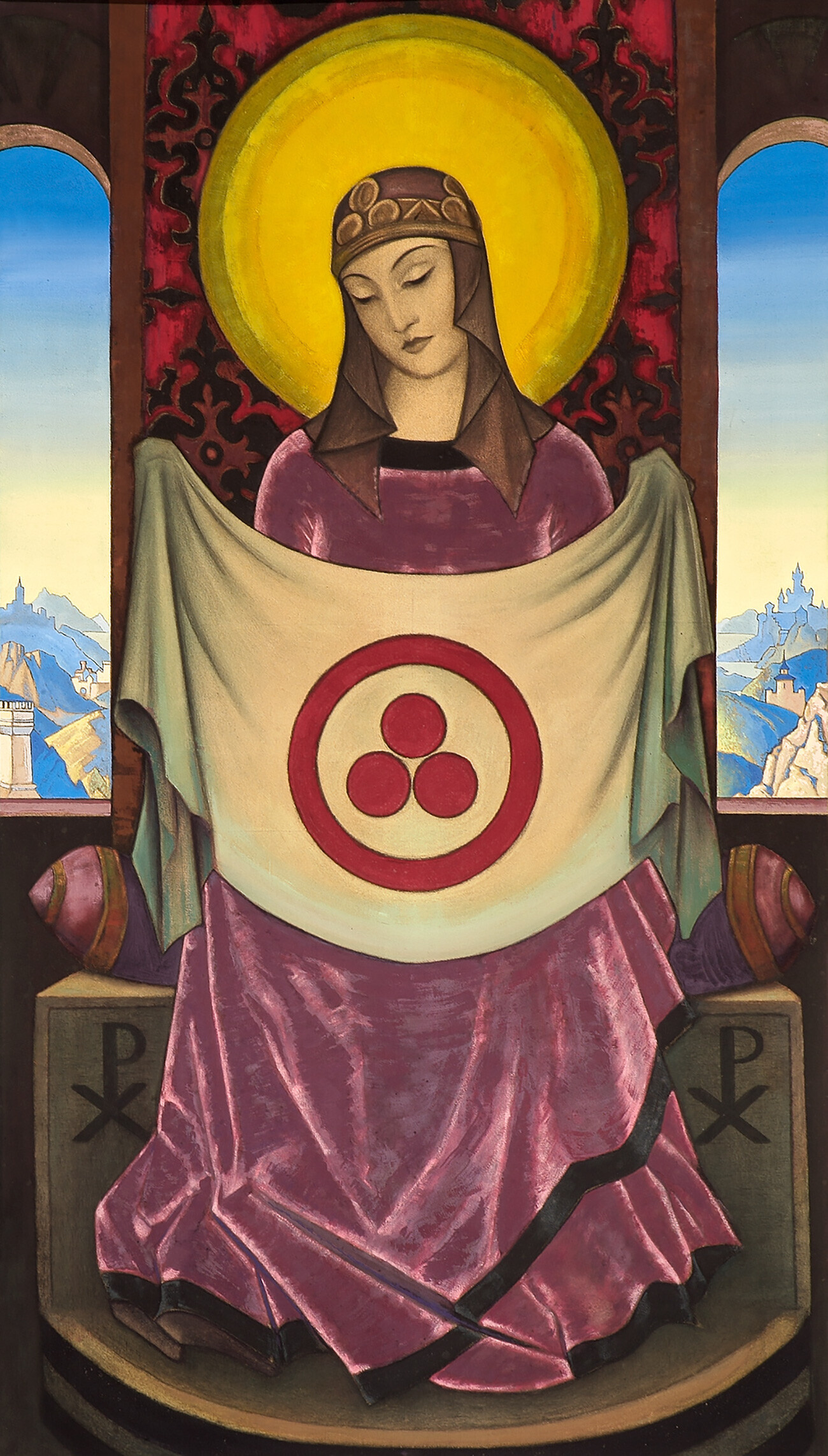 Nicholas Roerich ‘Madonna of Oriflamma’ (1932)

