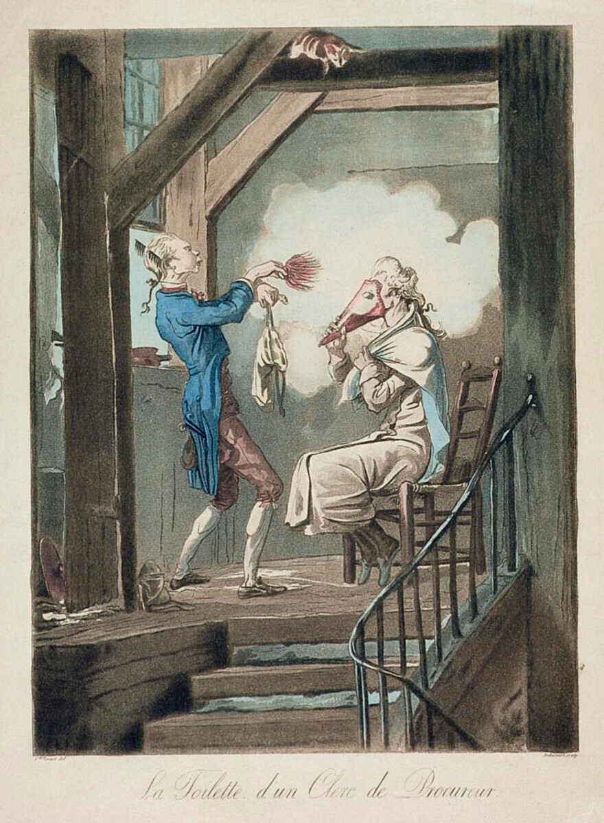 La Toilette d’un Clerc de Procureur. 1816 , Philippe Dubucourt et alii