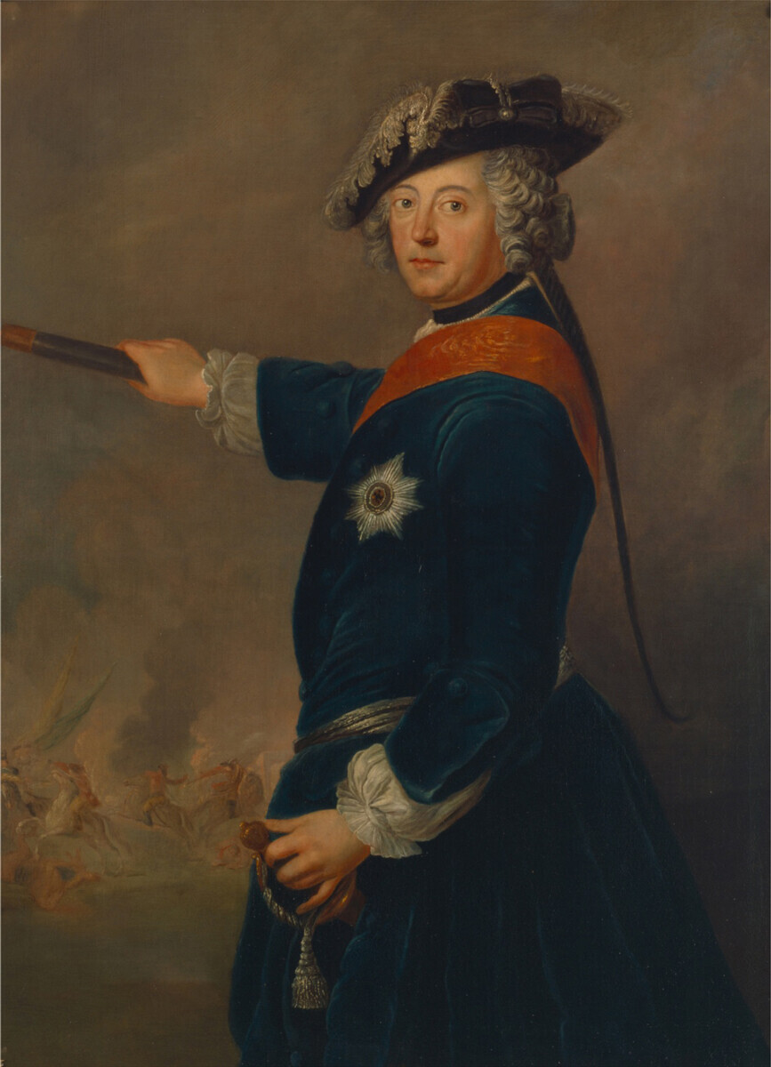 Frédéric II de Prusse, 1745. Antoine Pesne