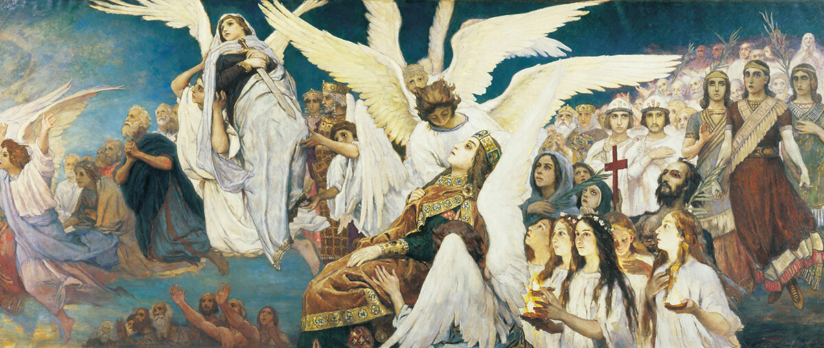 ‘The Joy of the Righteous about the Lord’ by Viktor Vasnetsov. Right part