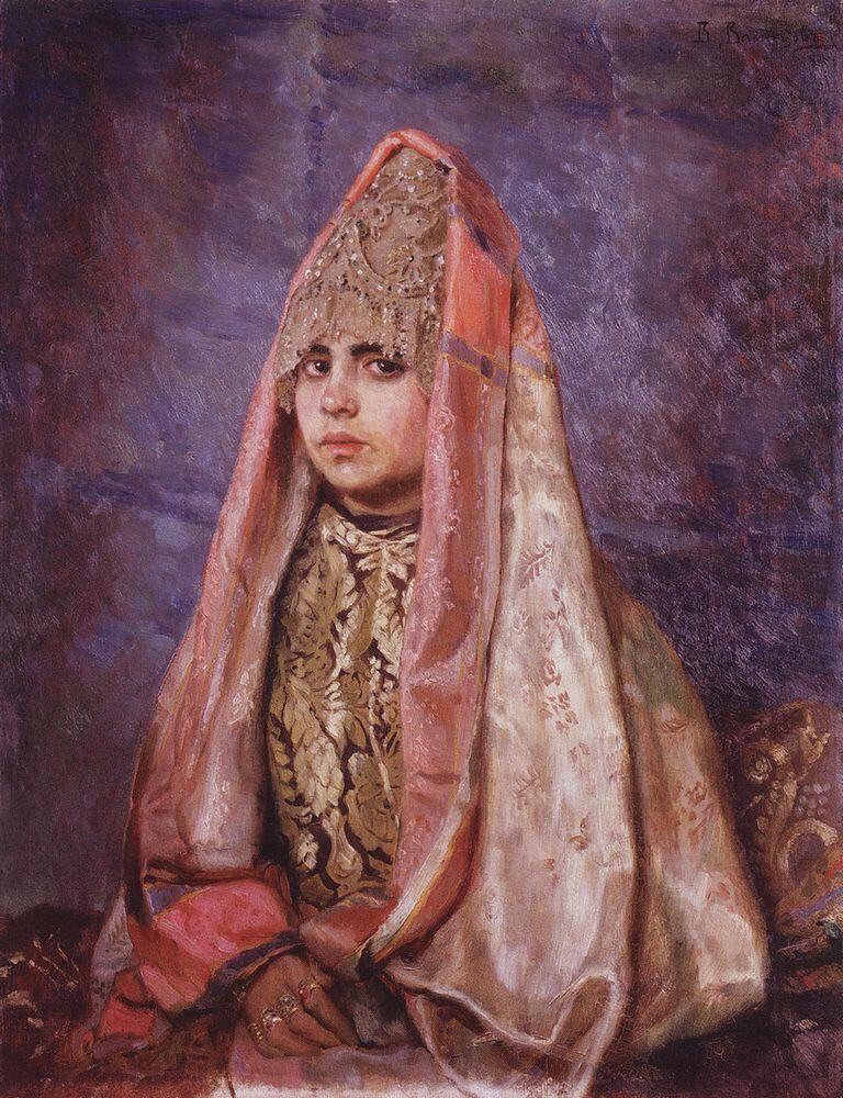 Viktor Vasnetsov. Boyarina (Portrait of Vera Mamontova), 1884