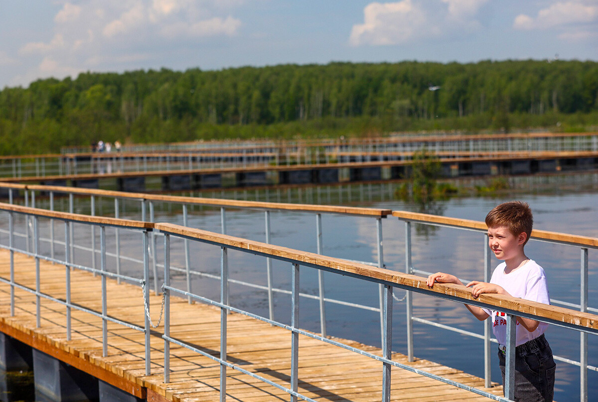 Le premier sentier ornithologique sur pontons de Russie a été inauguré à Moscou