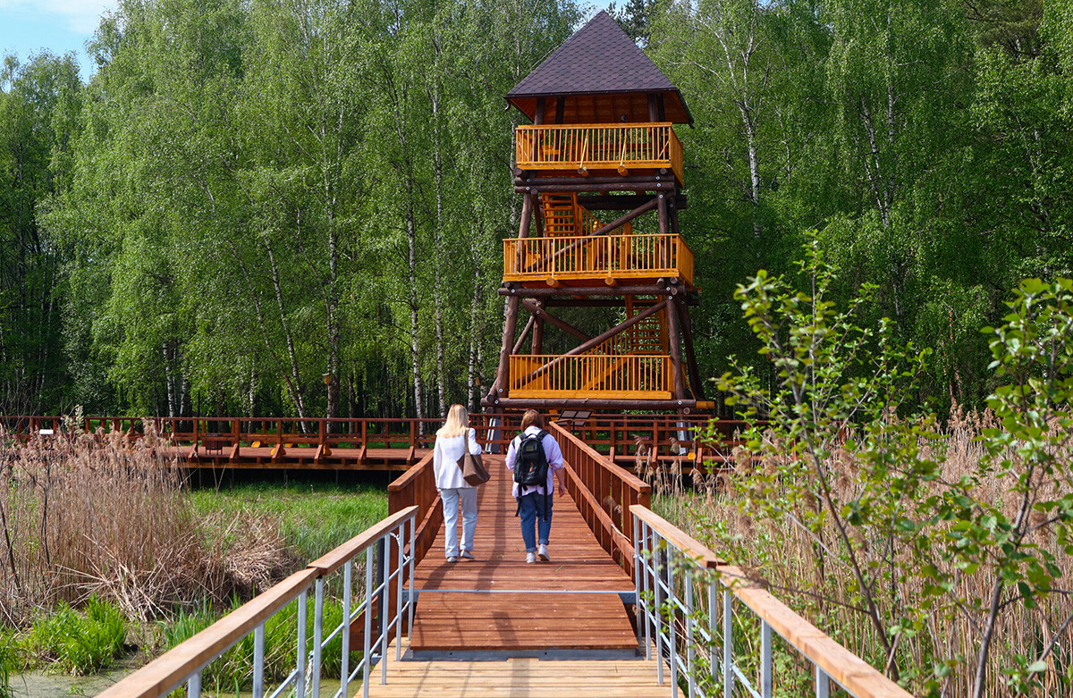 Le premier sentier ornithologique sur pontons de Russie a été inauguré à Moscou