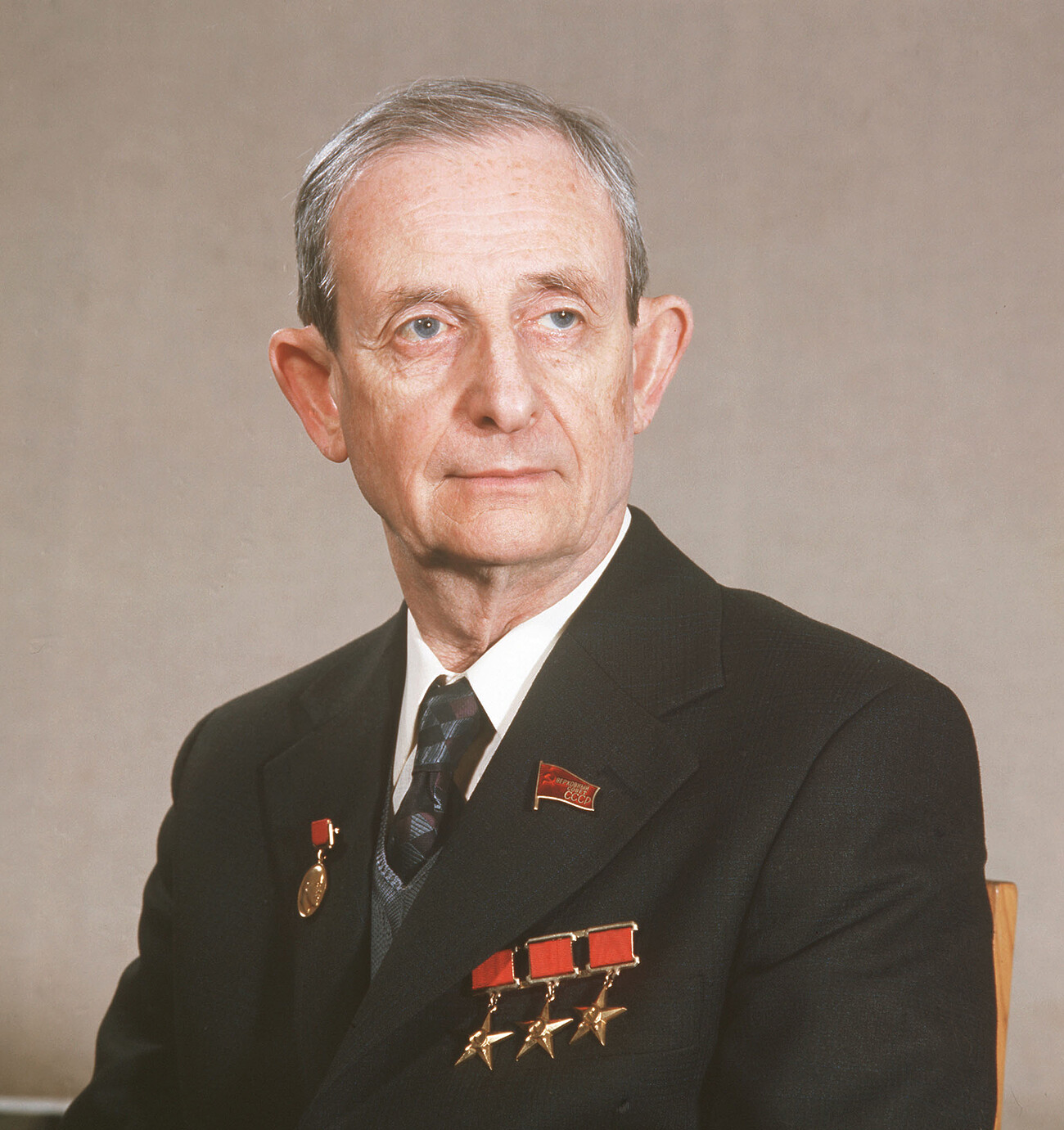 El académico Yuli Jaritón, uno de los creadores de la bomba atómica soviética. 