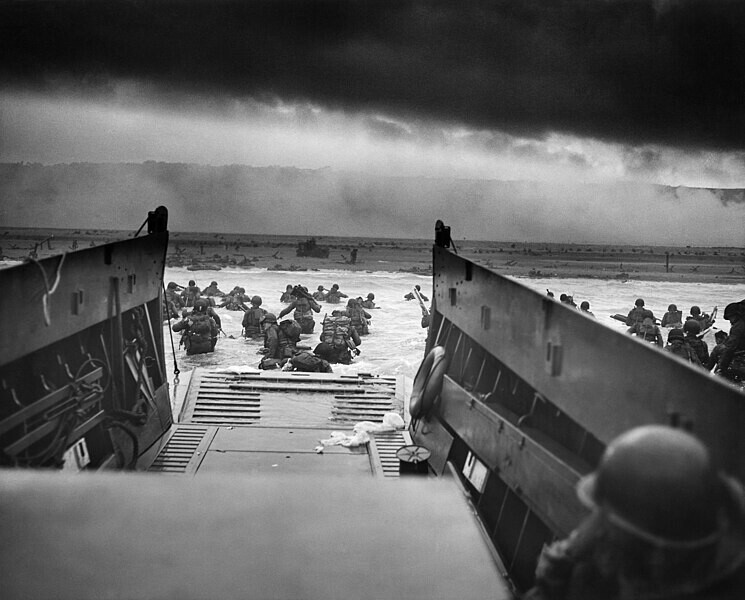 Playa de Omaha en Normadía, 6 de junio de 1944. Por Robert F. Sargent