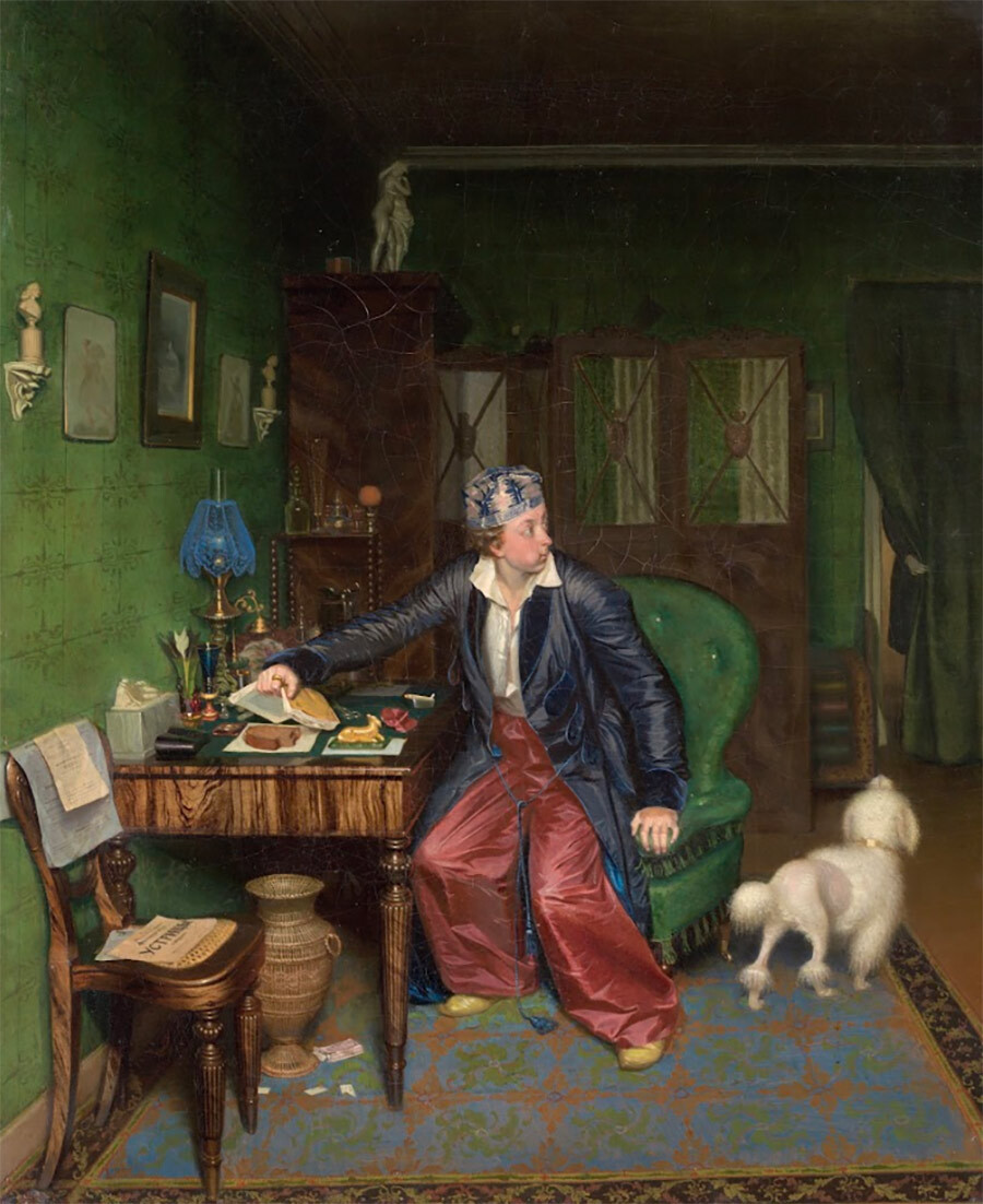 ‘El desayuno del aristócrata’ (1849-1850) de Pável Fedótov.