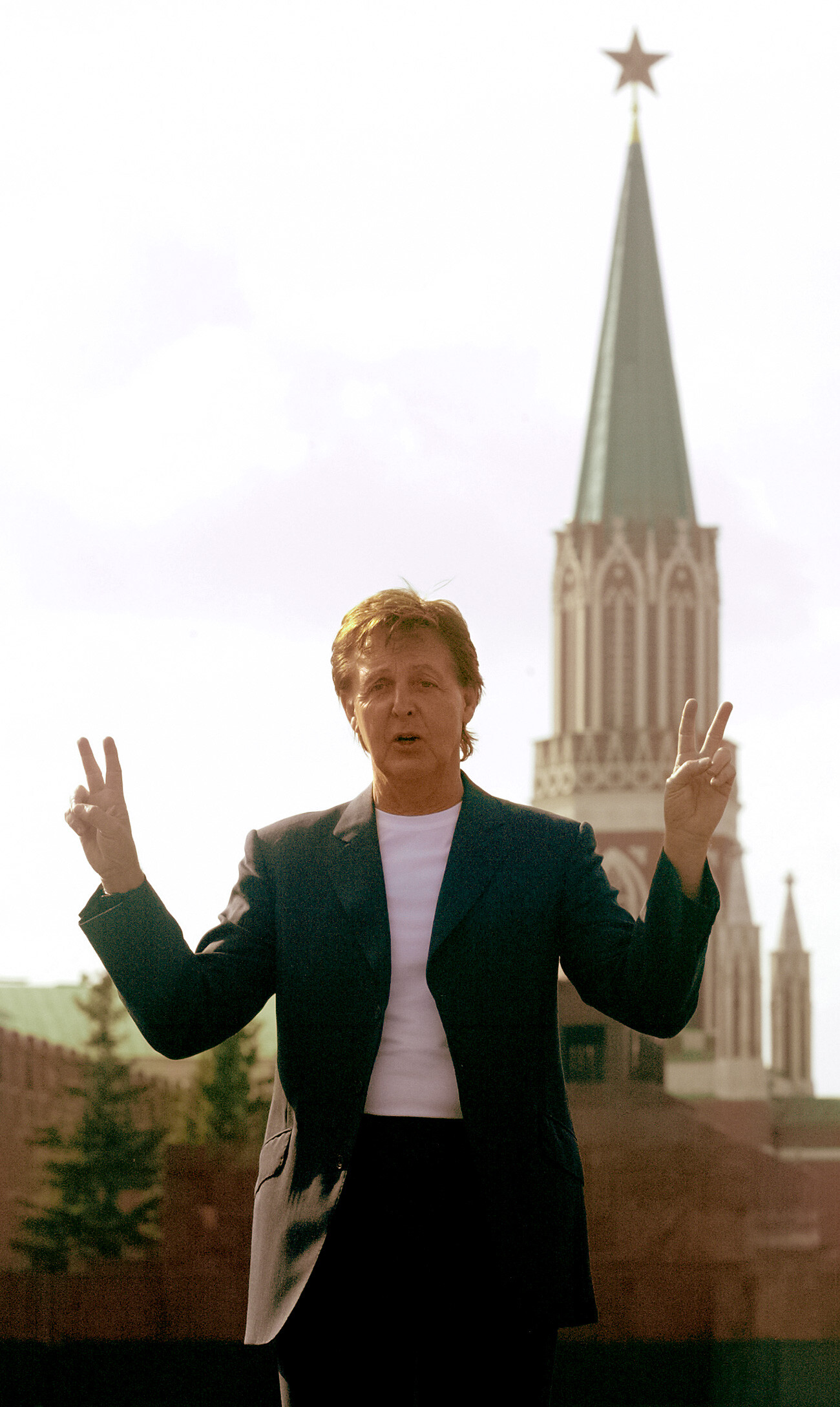 Sir Paul McCartney en la Plaza Roja.