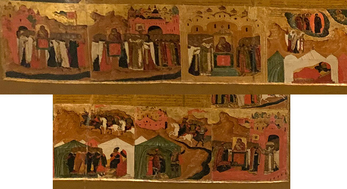 Fragments of the icons with the protecting from Timur’s invasion 