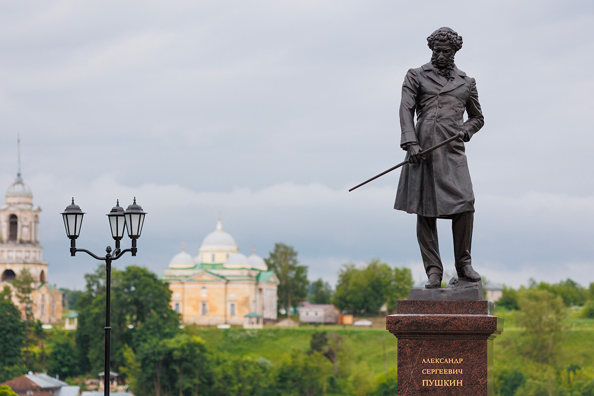 A monument to Pushkin was unveiled in Staritsa in June 2024