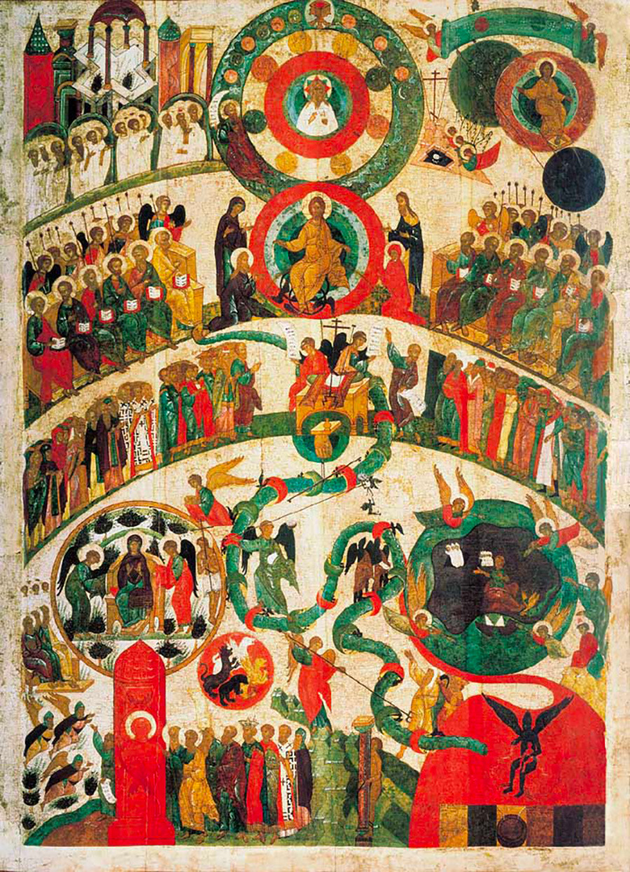 Icône orthodoxe du Jugement dernier XVe siècle