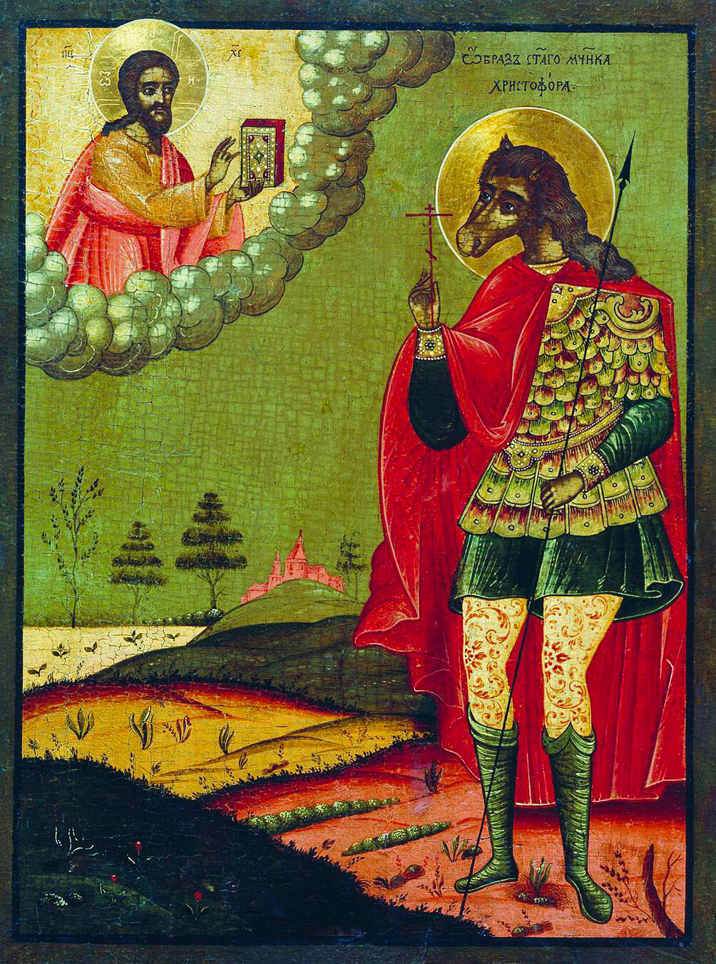 Saint Christopher. Icône du XVIIIe siècle
