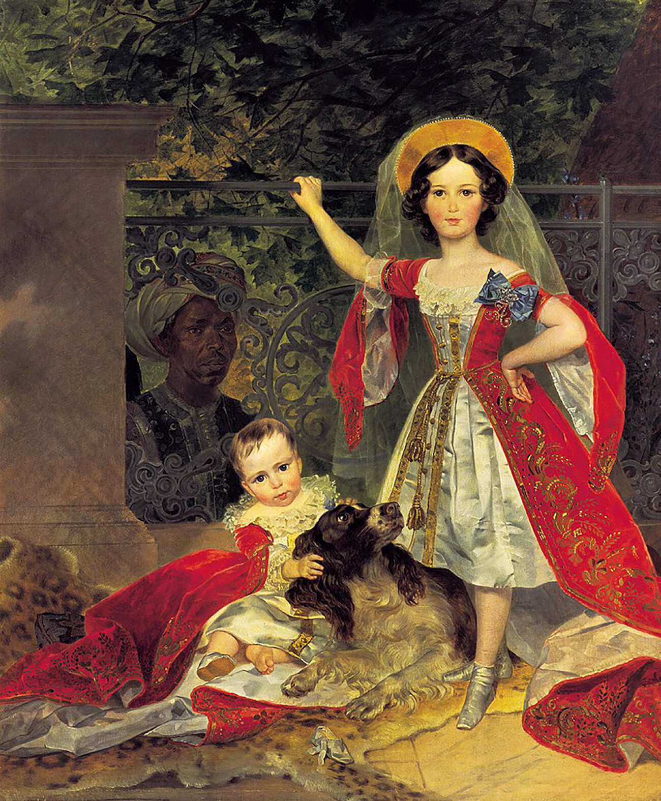 Karl Brioullov. Portrait des enfants du prince Volkonski, 1843