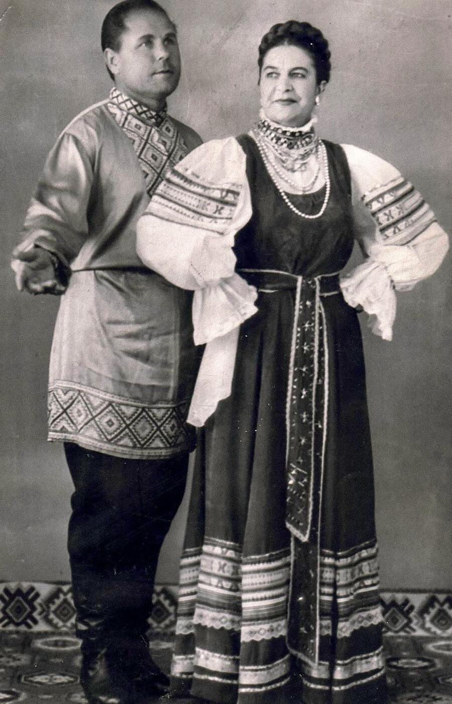 Maria Morozova and her husband Alexander Uvarov