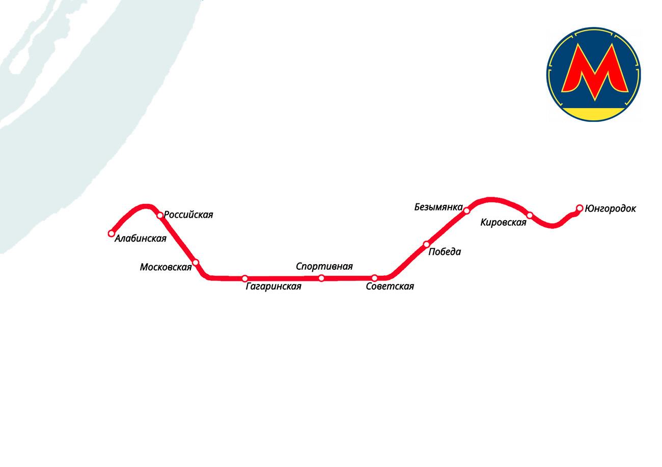Схема самарского метрополитена