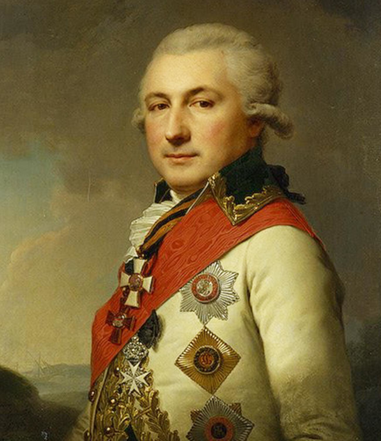 Retrato de José de Ribas, por Johann Baptist von Lampi, 1796.