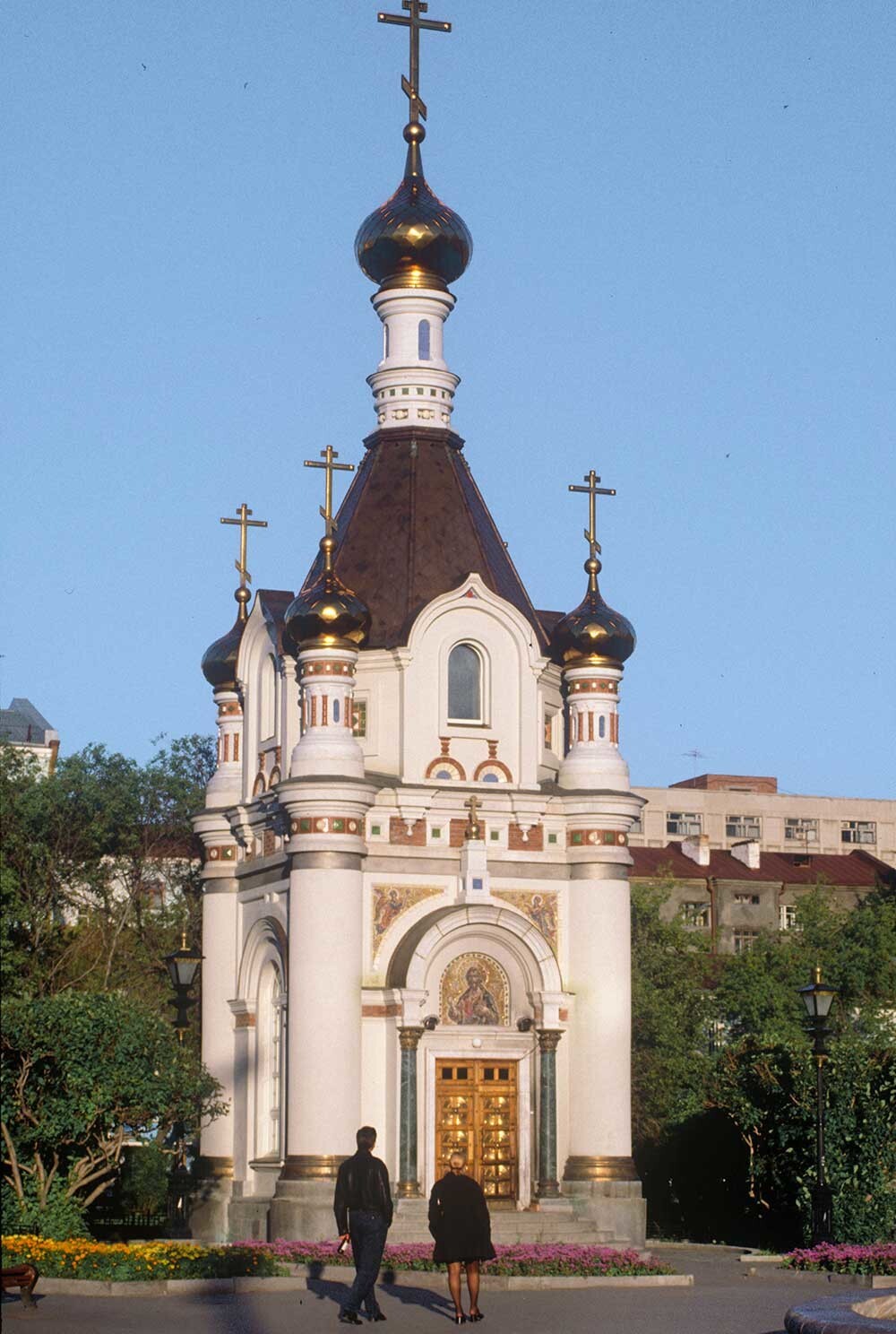 Capilla de Santa Catalina (en el emplazamiento de la catedral de Santa Catalina, demolida en 1930). Vista oeste. 27 de agosto de 1999.