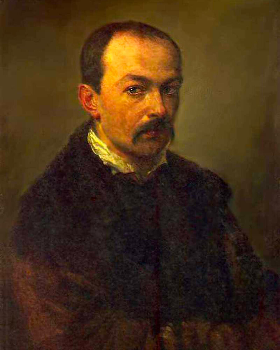 Pável Fedotov. Autorretrato, 1848