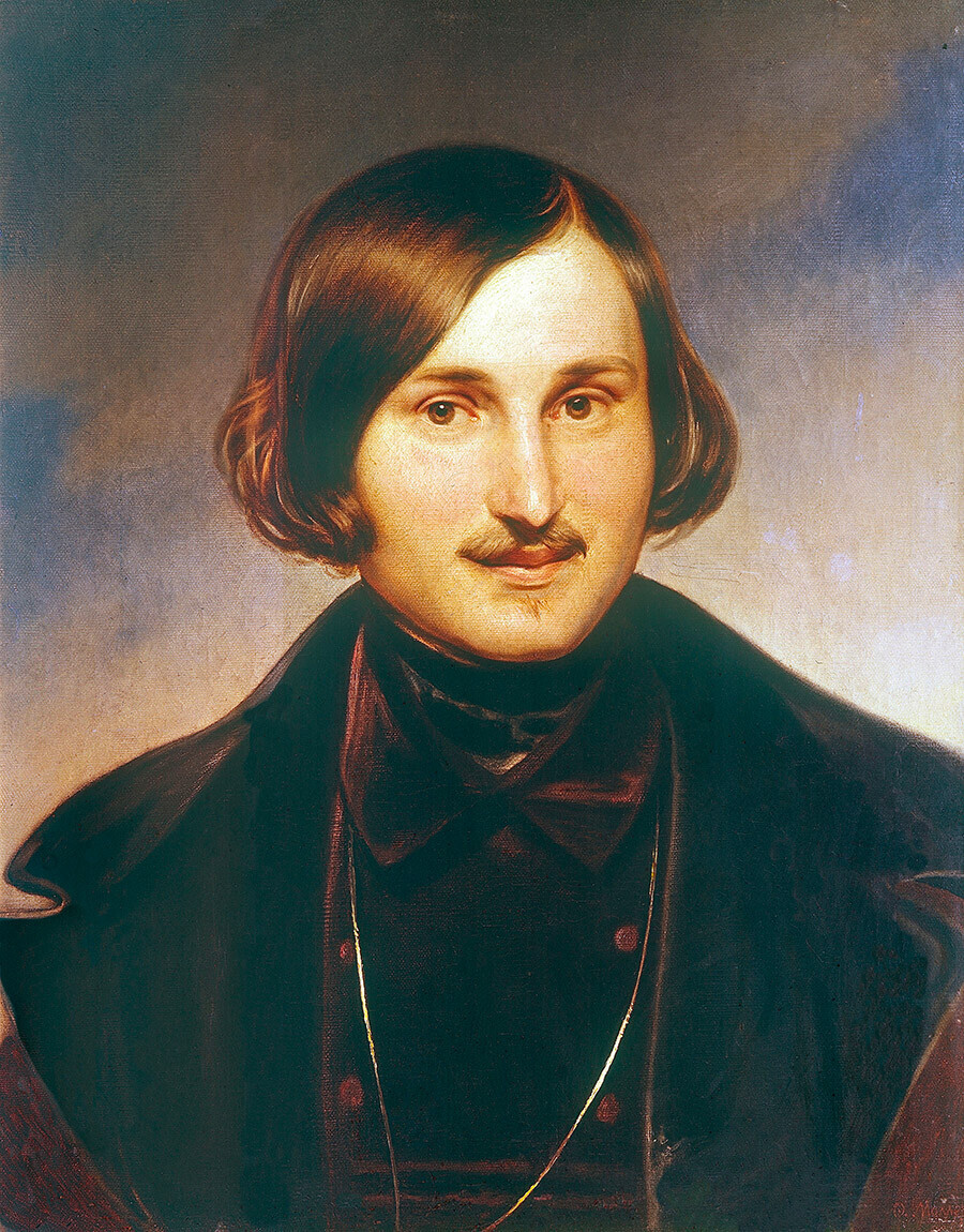 Retrato de Nikolai Gógol por Fiódor Moller.