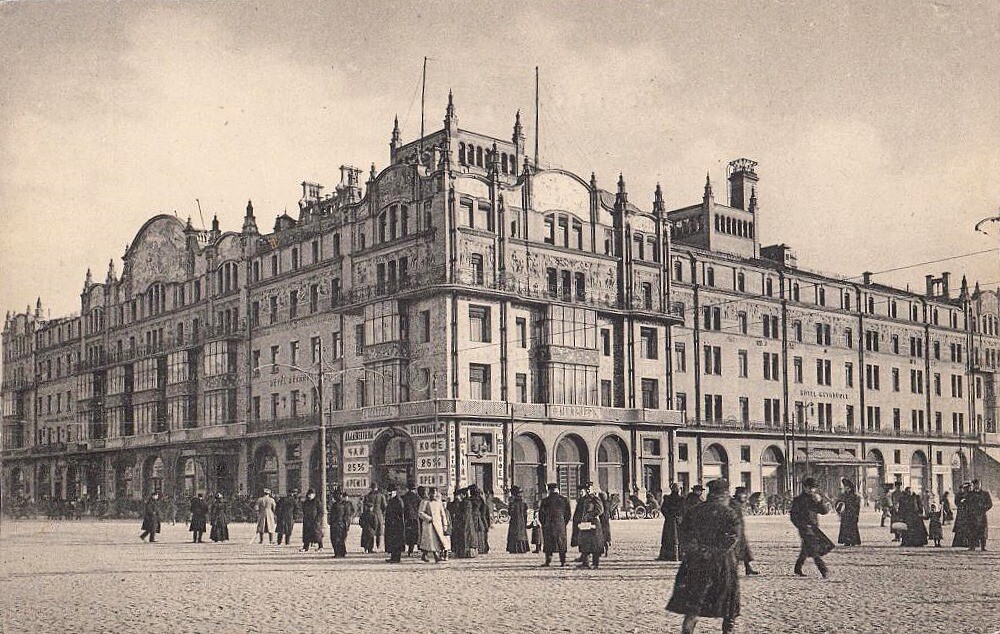 Hotel a finales de los años 1900.