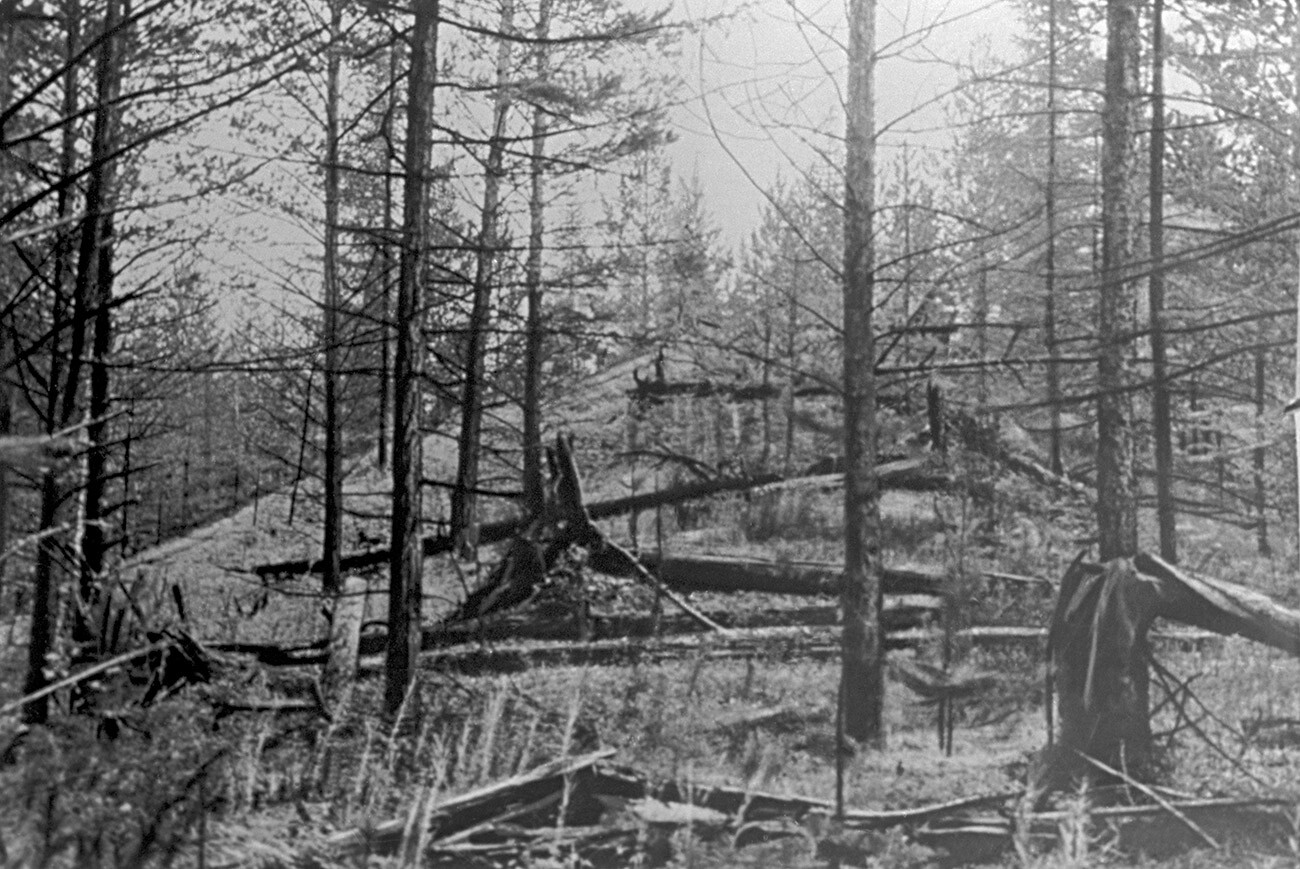 Around the area where the Tunguska meteorite fell. 