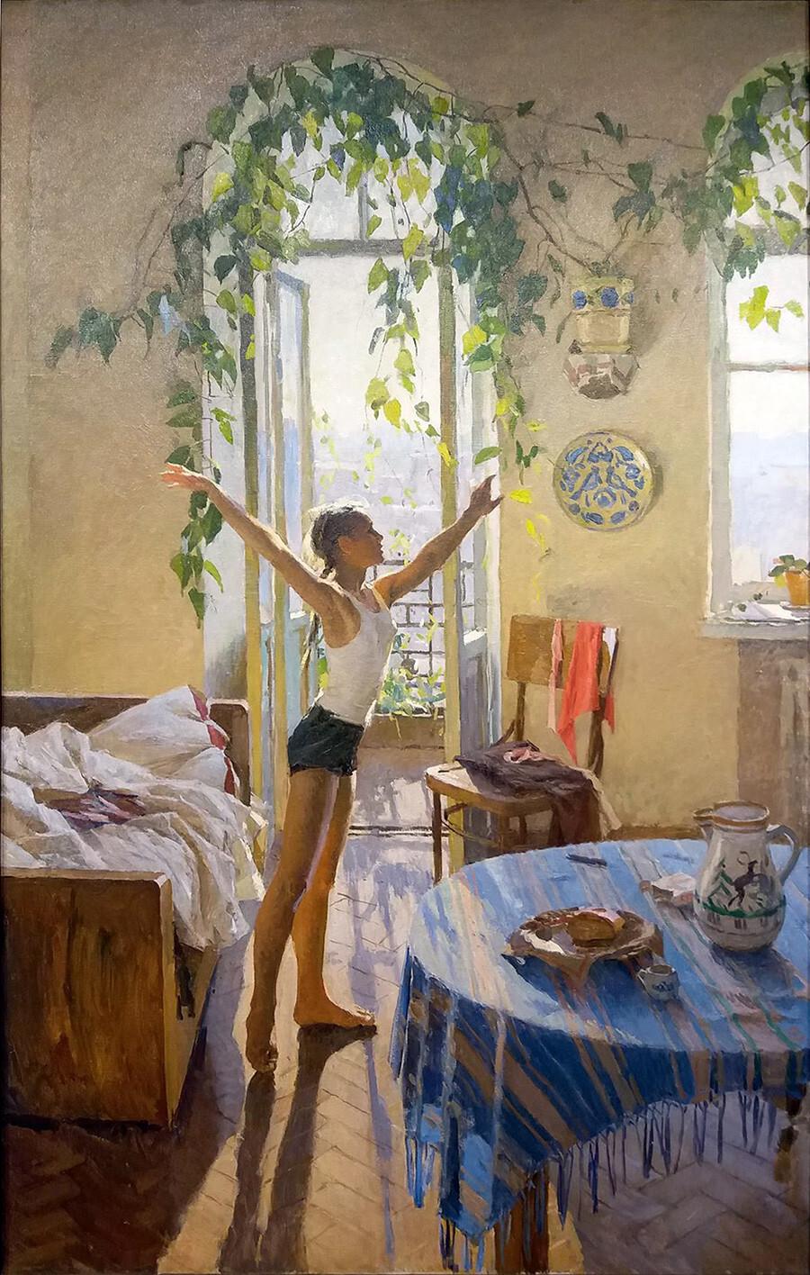 Tatiana Yablónskaya. Mañana, 1954