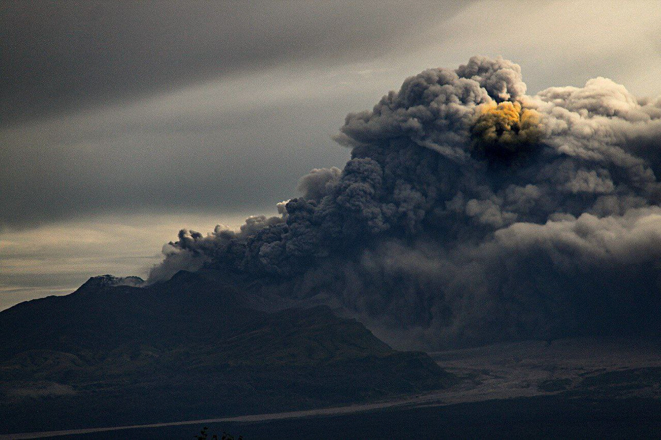 Beauté redoutable de l’éruption du volcan Chiveloutch