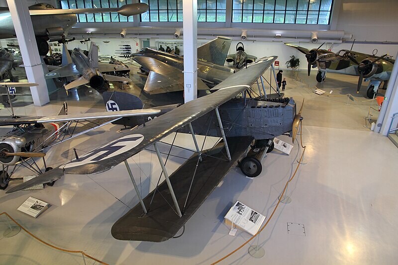 Breguet 14 expuesto en el Museo de Aviación de Finlandia Central