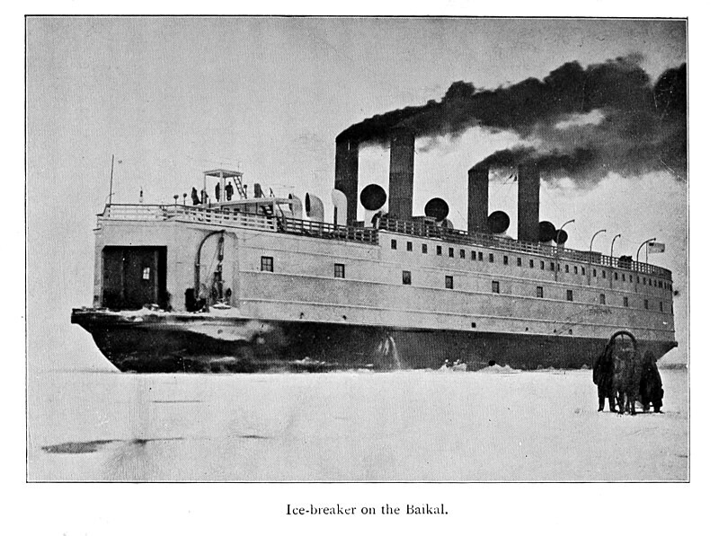 Así era ‘Baikal’, el ferry imperial que llevaba vagones de tren por el lago más profundo del mundo